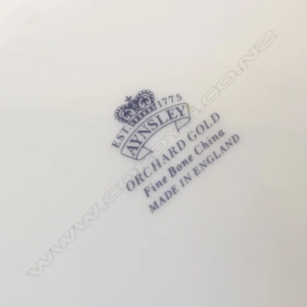 AYNSLEY ORCHARD GOLD PLATE Dia.210mm Image 1++