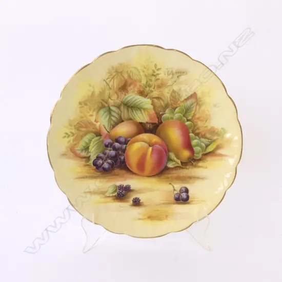 AYNSLEY ORCHARD GOLD PLATE Dia.210mm
