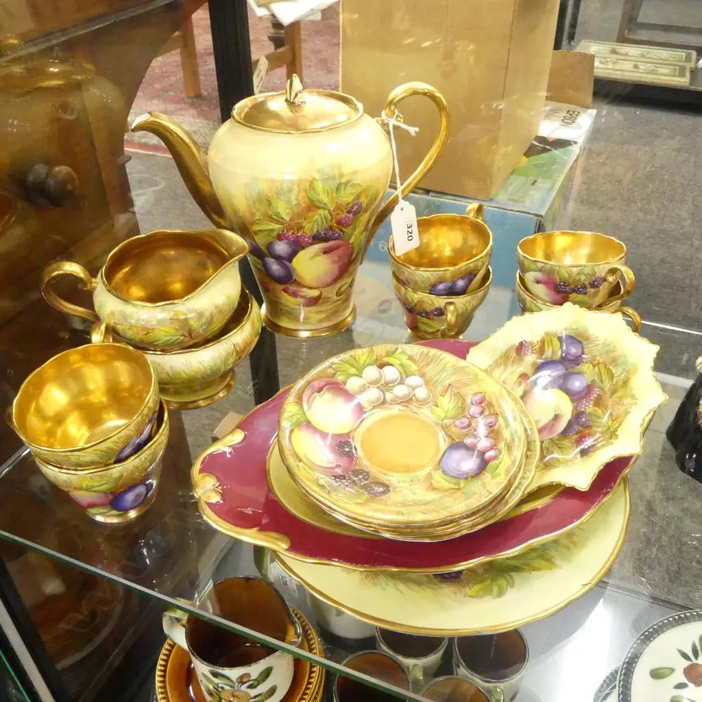 AYNSLEY HANDPAINTED TEASET + 3 OTHERS Image 1++