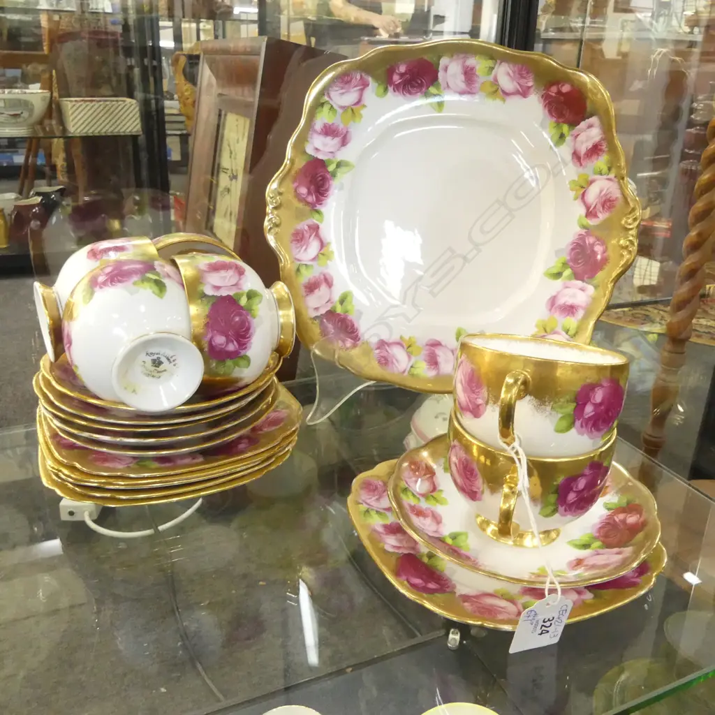 6 ROYAL ALBERT TRIOS + CAKE PLATE Image 1++