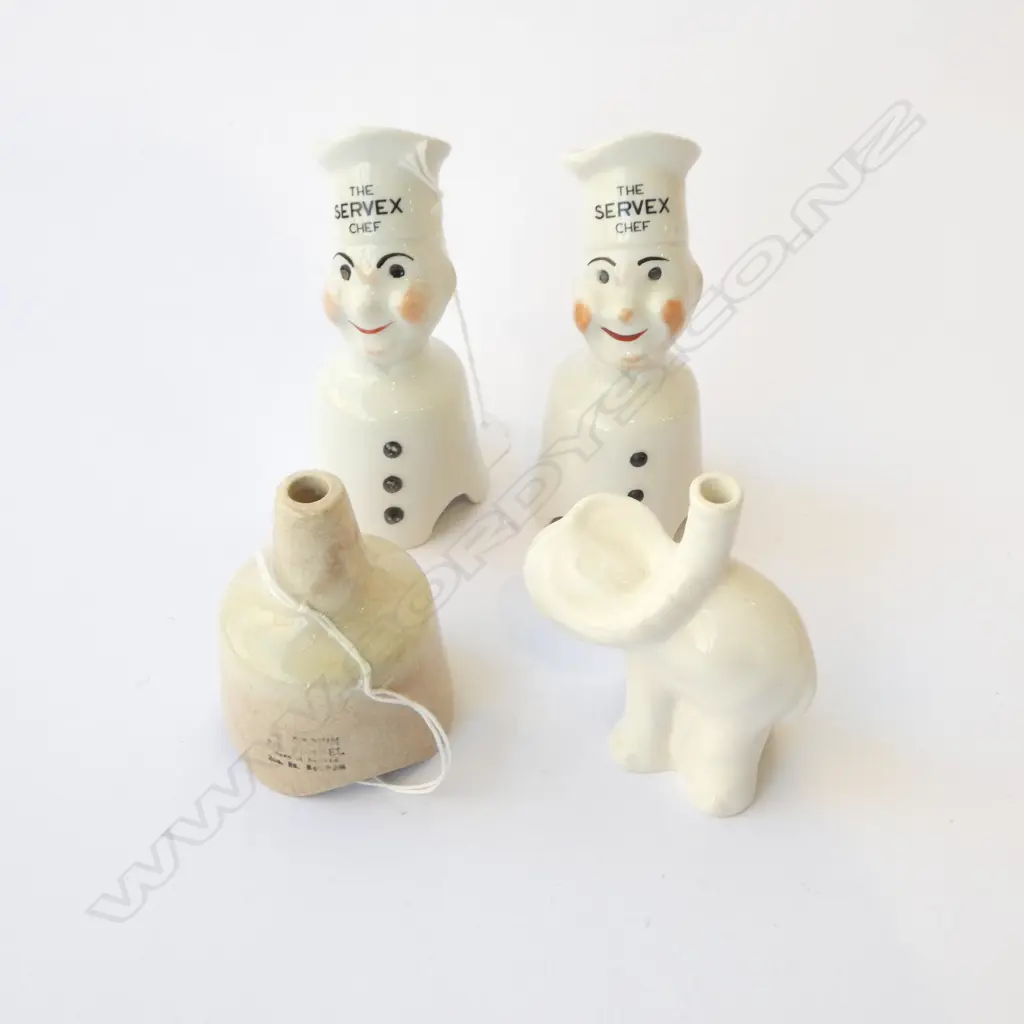 4 VINTAGE PIE FUNNELS H120MM Image 1++
