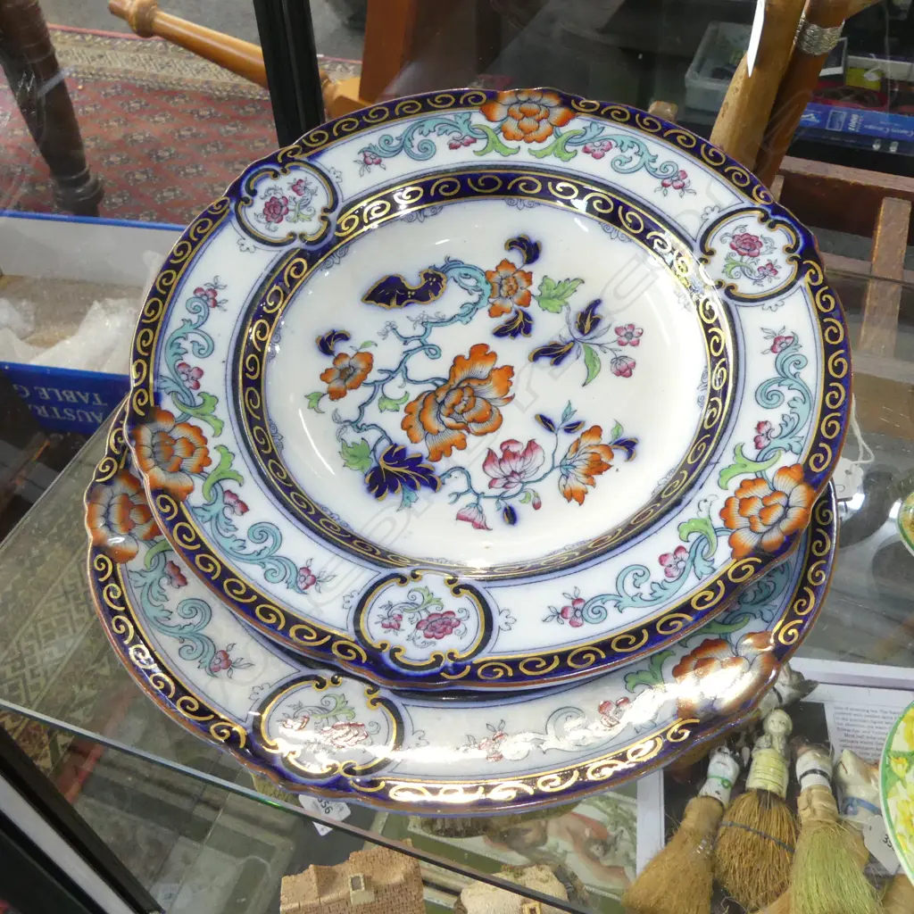 PR 19thC SOUP PLATES 270mm dia Image 1++