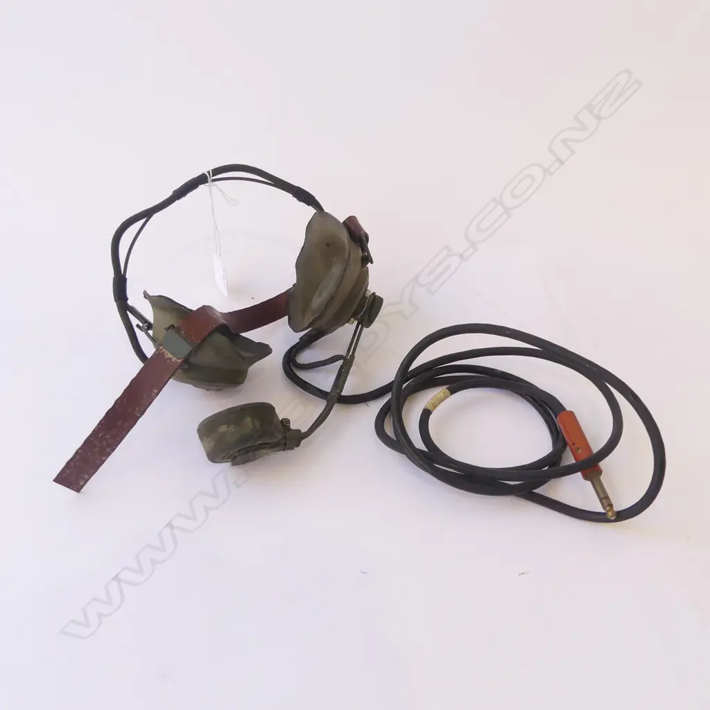 PR WW2 1943 SET OF RADIO HEADSET RECIEVERS Image 1++