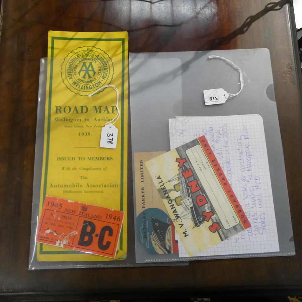 3 old 'M.V. WANGANELLA' SHIP BAGGAGE LABELS C.1952 w history of ship Image 1++