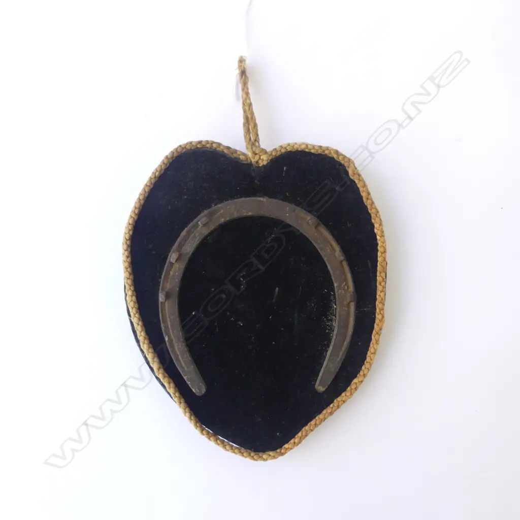 VICT TRAVELLERS HORSE SHOE GOOD LUCK WALL PLAQUE L180MM Image 1++