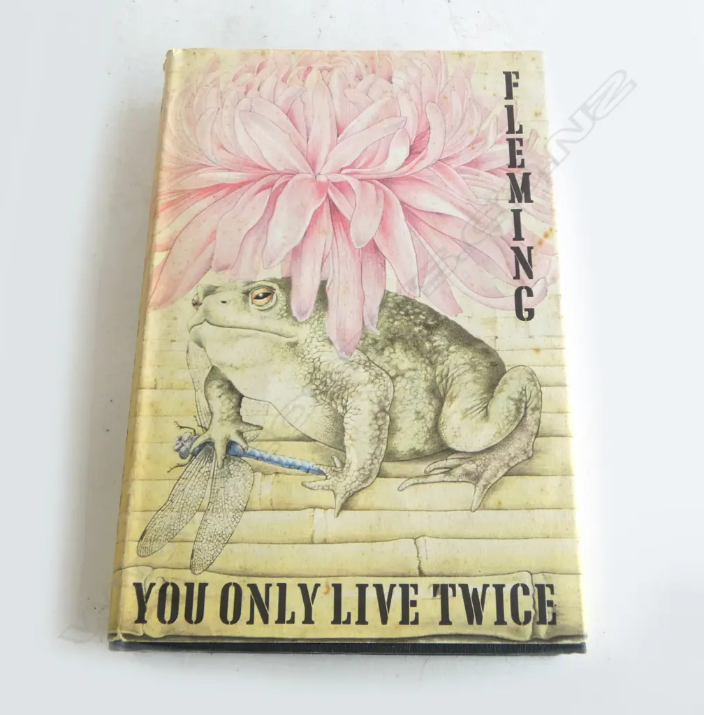 IAN FLEMING 'YOU ONLY LIVE TWICE' FIRST ED 1964 PUB JONATHAN CAPE with dust jacket, some foxing along top & bottom Image 1++
