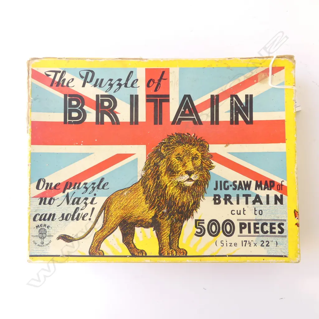 'THE PUZZLE OF BRITAIN' 500pc JIG-SAW MAP, TRADEMARKED 'MERE'  Image 1++