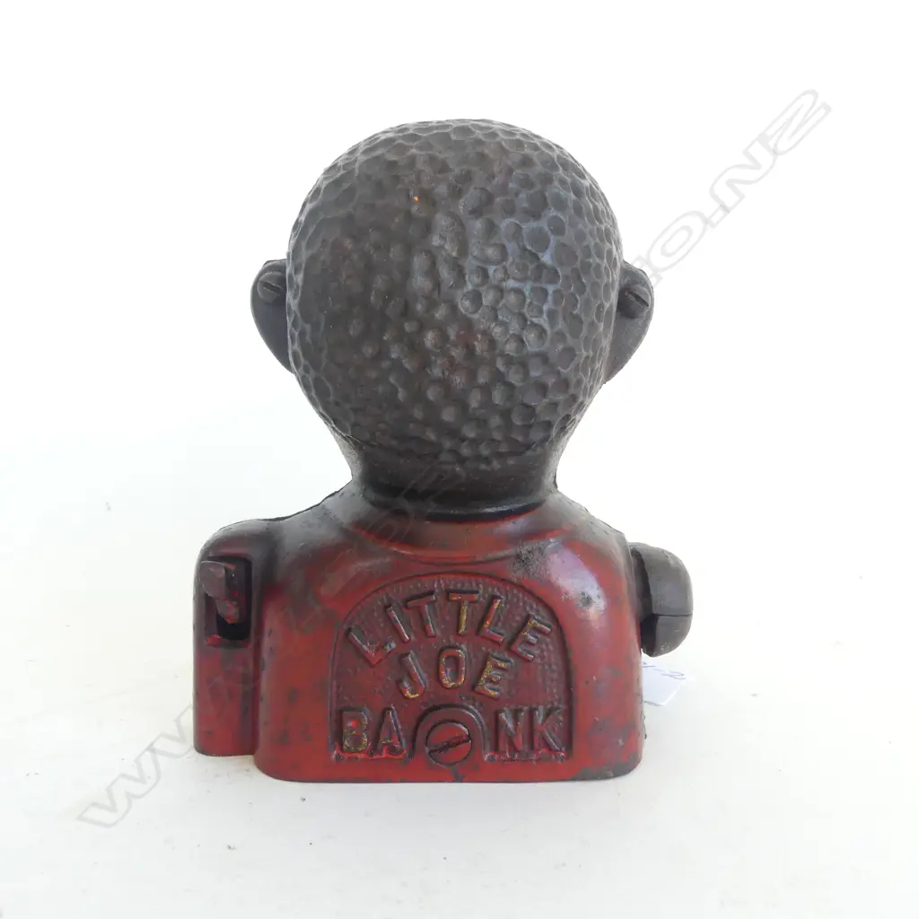 1920 patent CAST IRON little joe MONEY BANK by John Harper & Co. Image 1++