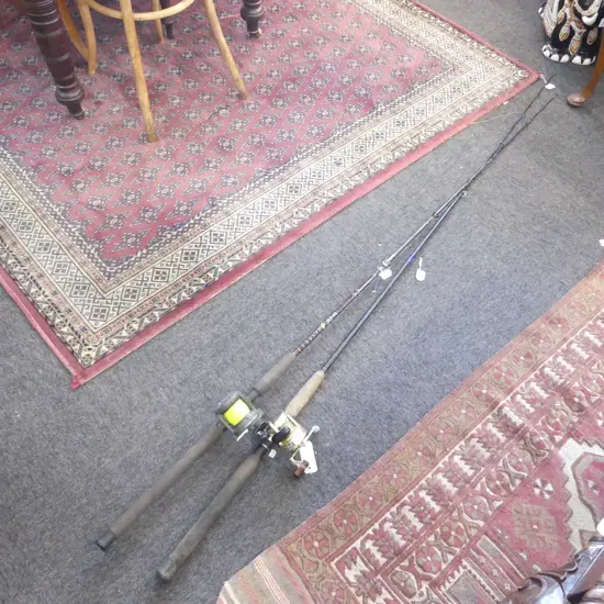 TWO BOAT RODS WITH SHIMANO REELS - TRITON Mk1 & TRITON STARDRAG GT