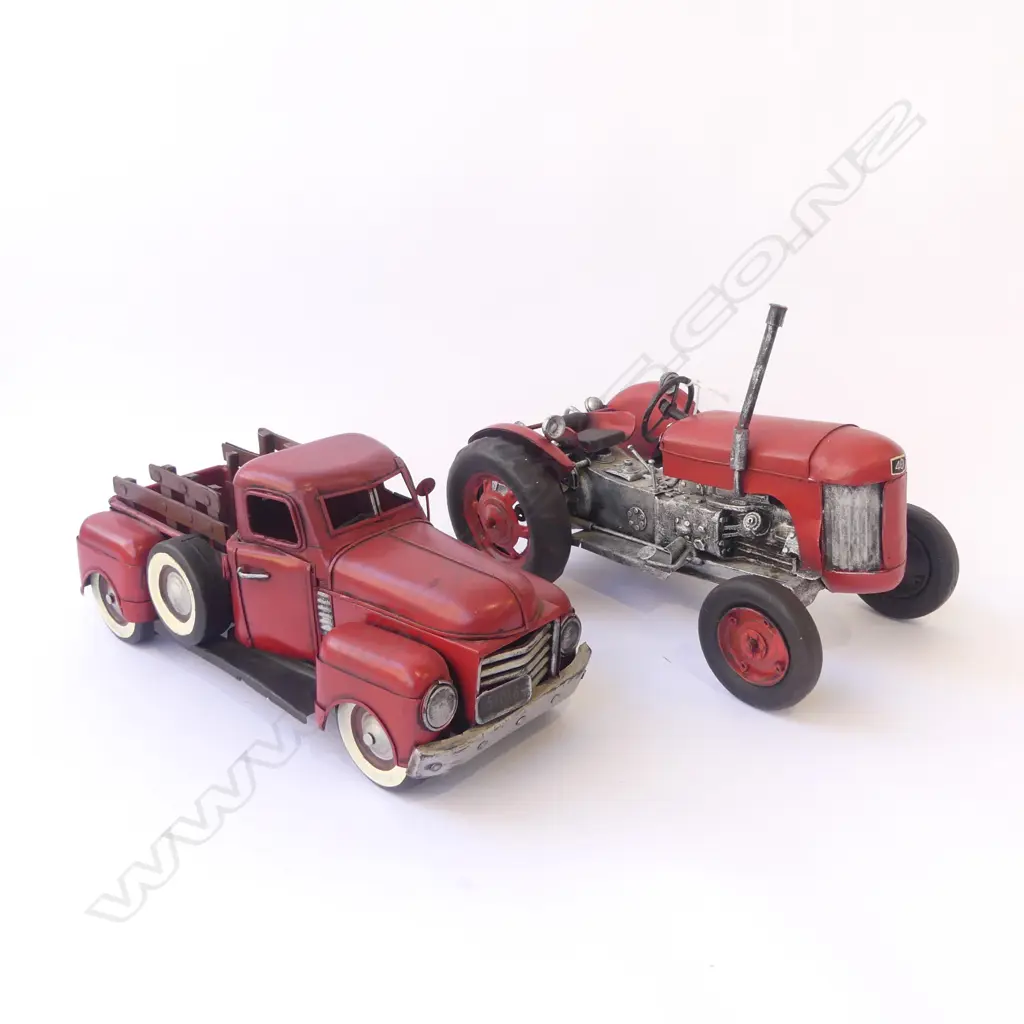  TIN TRACTOR + PICKUP TRUCK L.320mm Image 1++