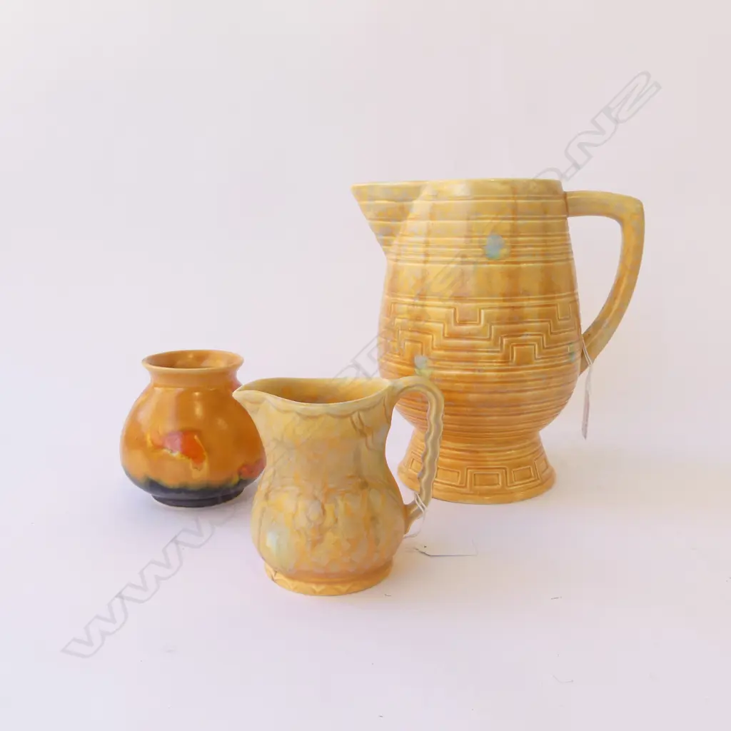 2 BESWICK DECO JUGS H240 &110MM & VASE H100MM Image 1++