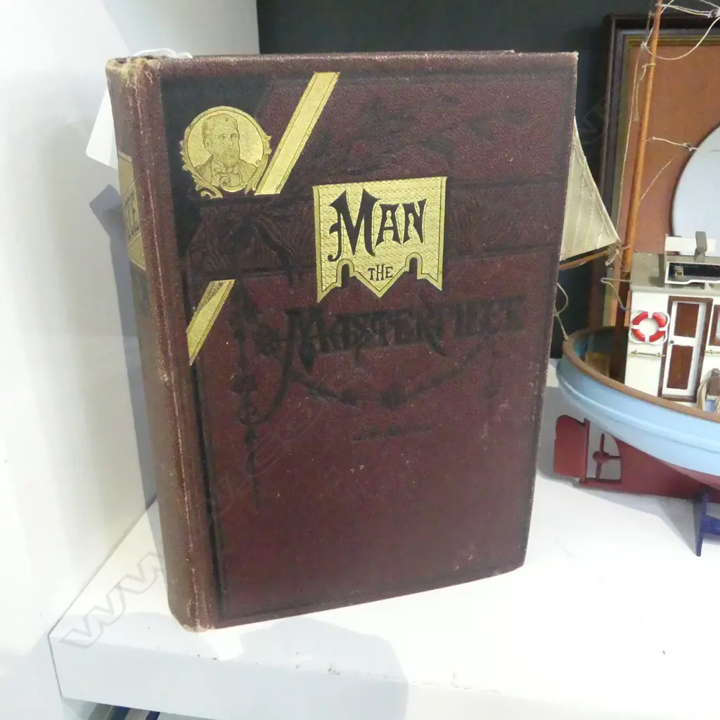MAN THE MASTERPIECE by J. H. KELLOG; APPENDIX BOOKLET TO BACK COVER, 30 BOOKPLATES Image 1++