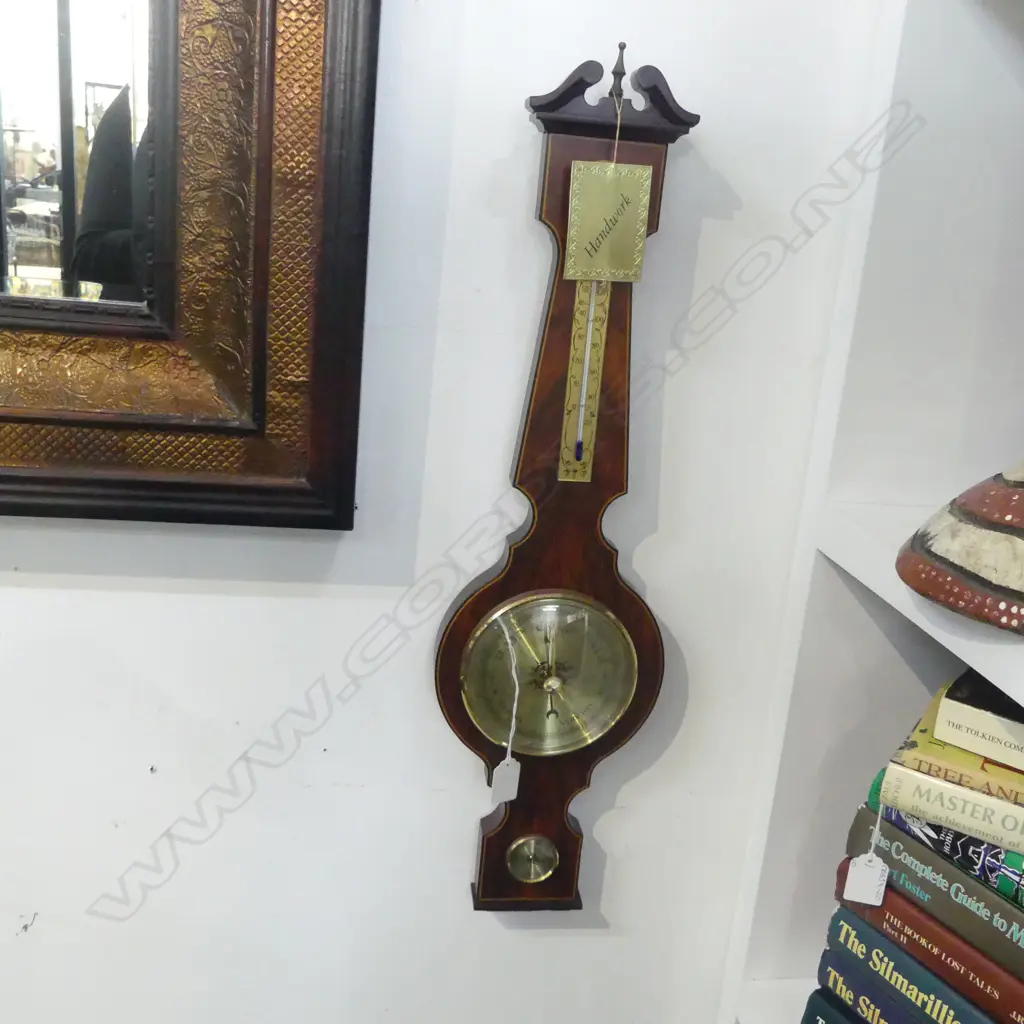 WEST GERMAN BANJO WALL BAROMETER H.655mm Image 1++