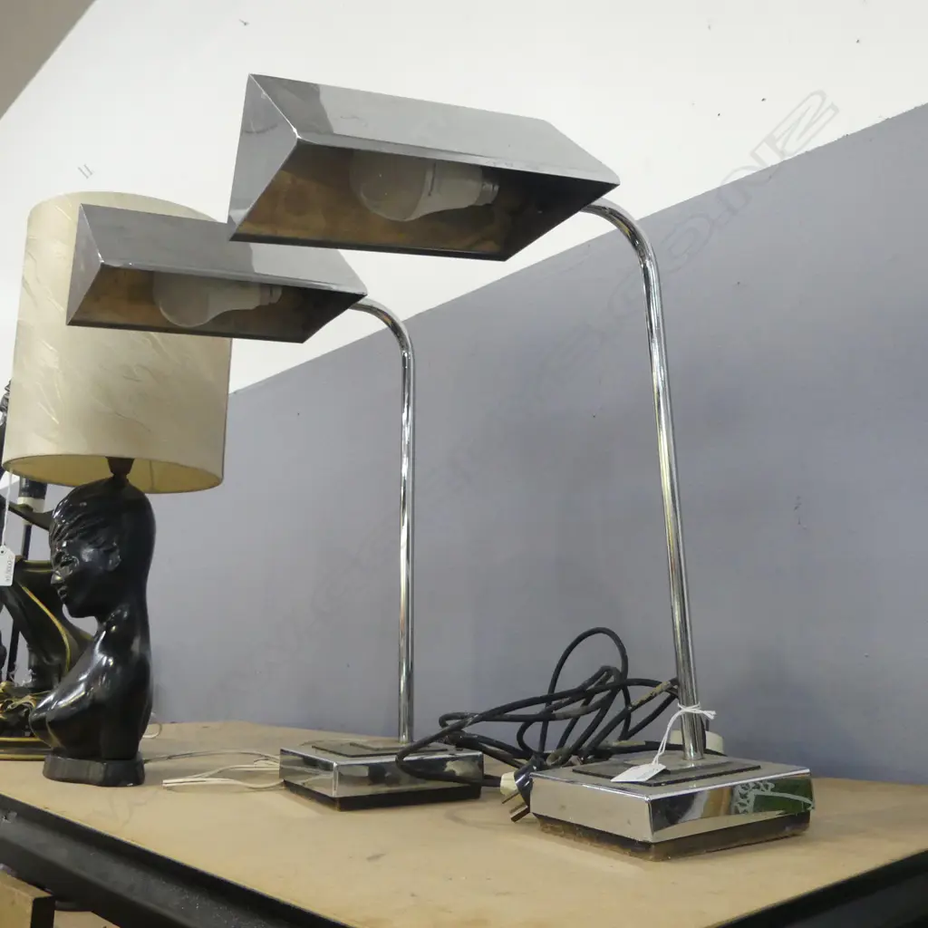 PR CHROME DESK LAMPS H.470mm Image 1++