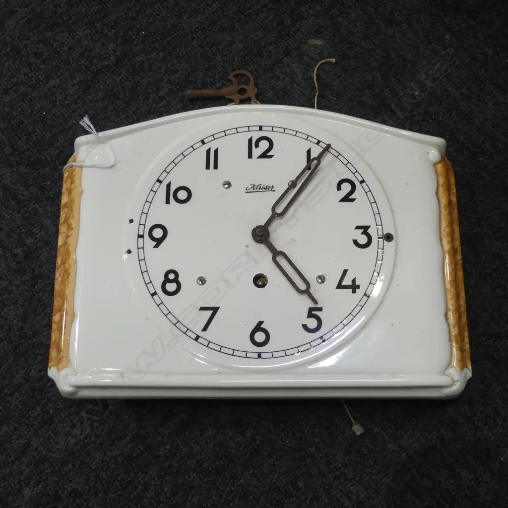GERMAN CHINA KAISER BRAND RETRO WALL CLOCK H200 L290MM Image 1++