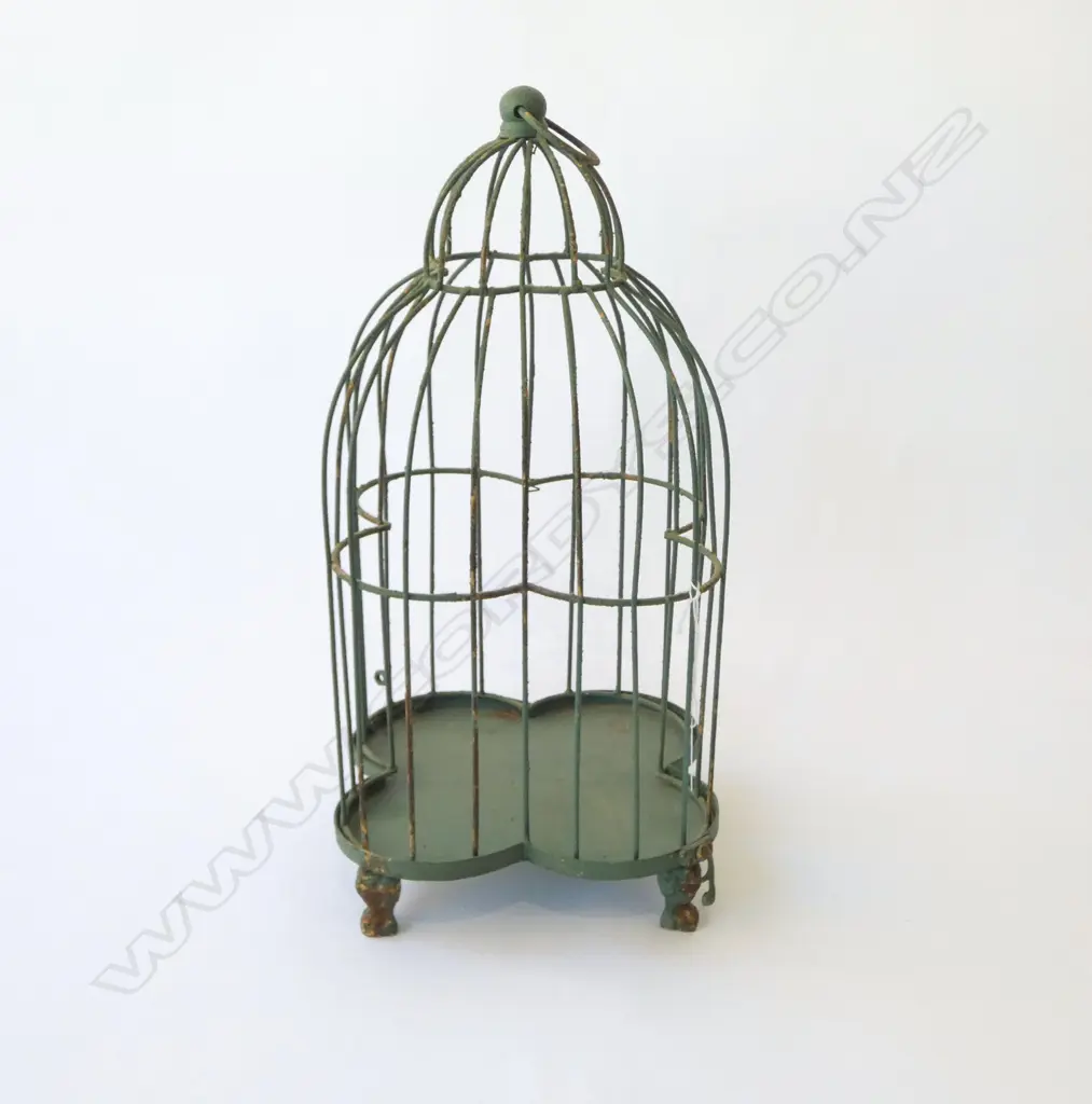 VINTAGE METAL BIRD CAGE H.430mm Image 1++