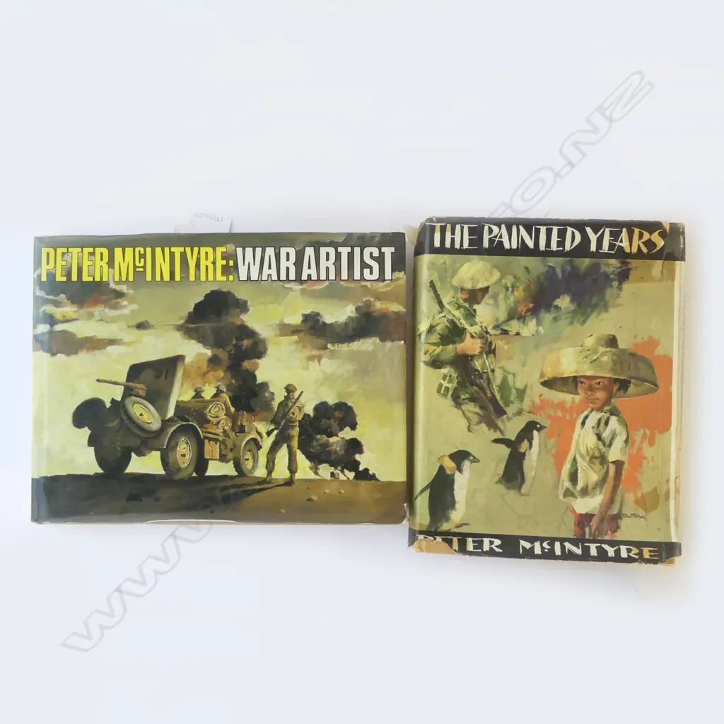 2 COFFEE TABLE BOOKS PETER MCINTRE THE PAINTED YEARS & WAR ARTIST L220MM Image 1++