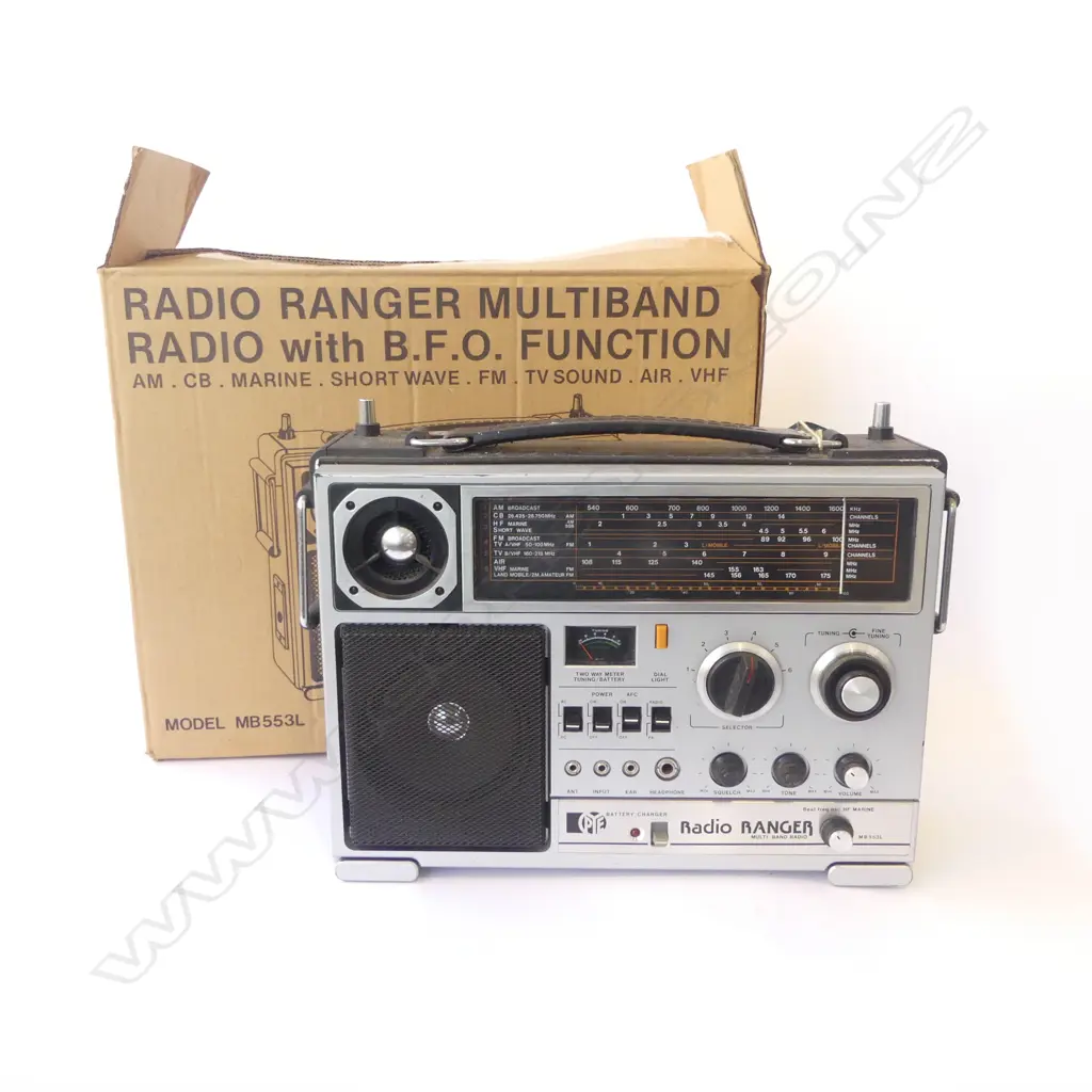 PYE PORTABLE RADIO RANGER MULITBAND 1983 330x250mm IN BOX, WORKING Image 1++