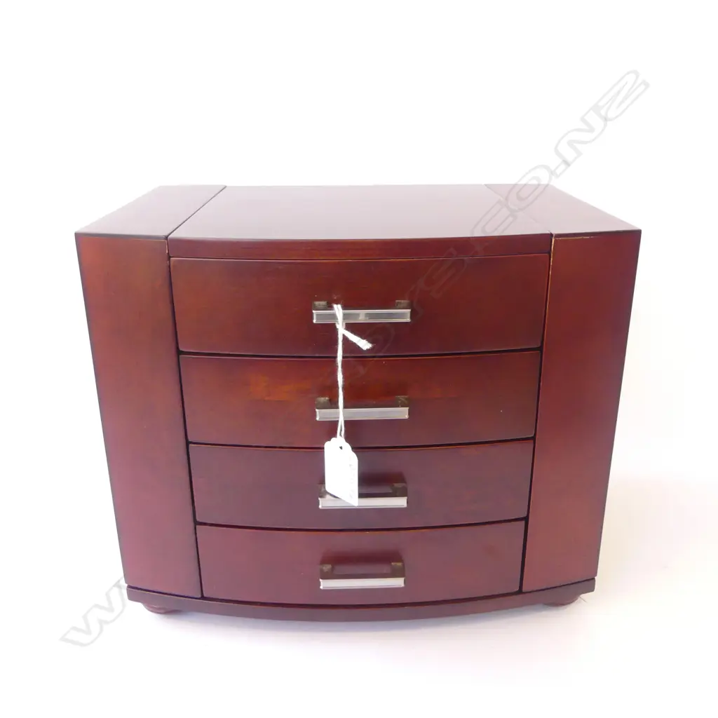 MODERN LADIES JEWELLERY BOX H250 L290MM SIDES OPEN FOR NECKLACES Image 1++