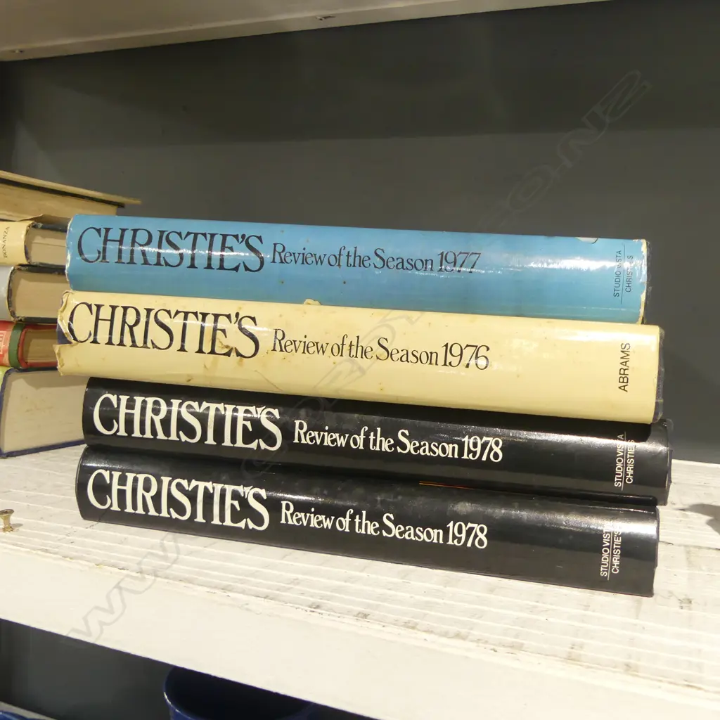 4 BOOKS 'CHRISTIE'S REVIEW OF THE SEASON' 1976 TO 1978 Image 1++