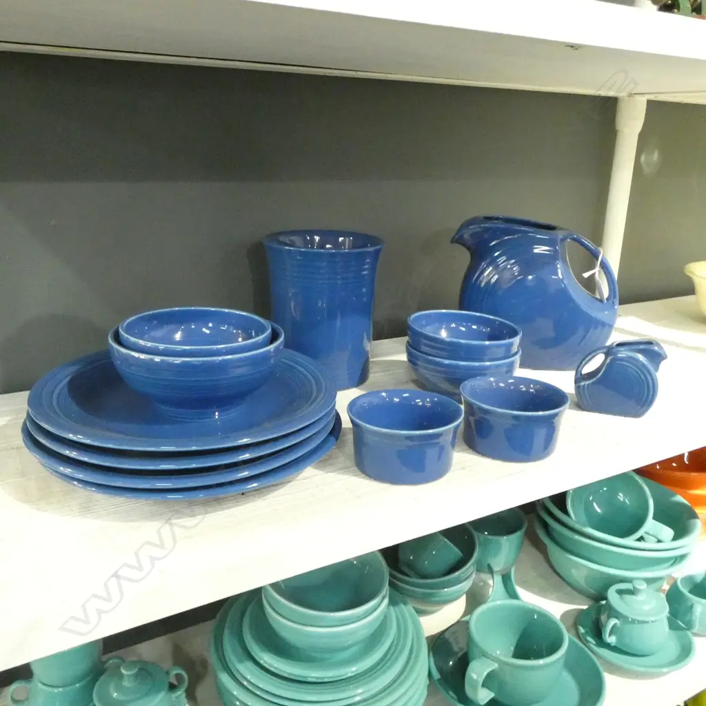 FIESTA U.S.A BLUE GLAZED TEA/DINNER CHINA Image 1++