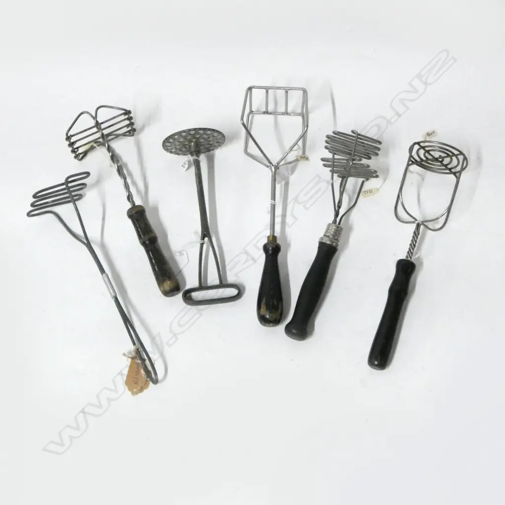 (1790/1807/1765/1822/2076) 6 ASST VINTAGE MASHERS Image 1++