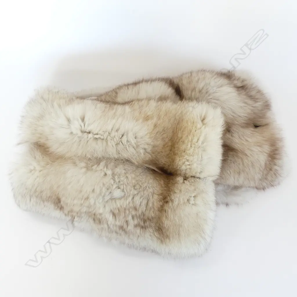 VINTAGE PALE FOX? FUR STOLE Image 1++