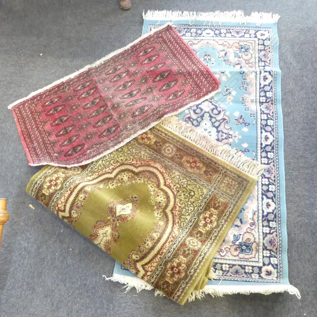 3 RUGS; 2 MACHINE, 1 HAND KNOTTED Image 1++