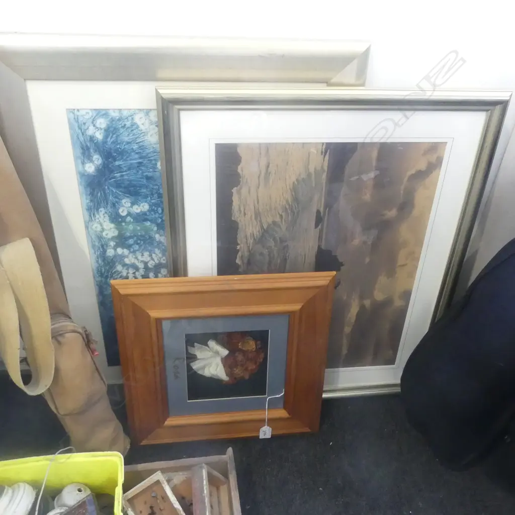 2 FRAMED PRINTS 400mm x 530mm, FRAMED ROSES DISPLAY Image 1++