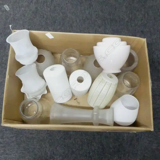 ASST. GLASS LIGHT SHADE FITTINGS