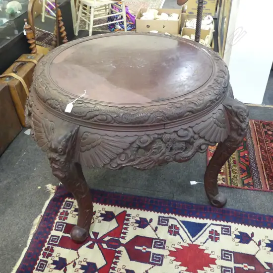 LG ORIENTAL TABLE, FAULTS H.700mm, 1100mm dia