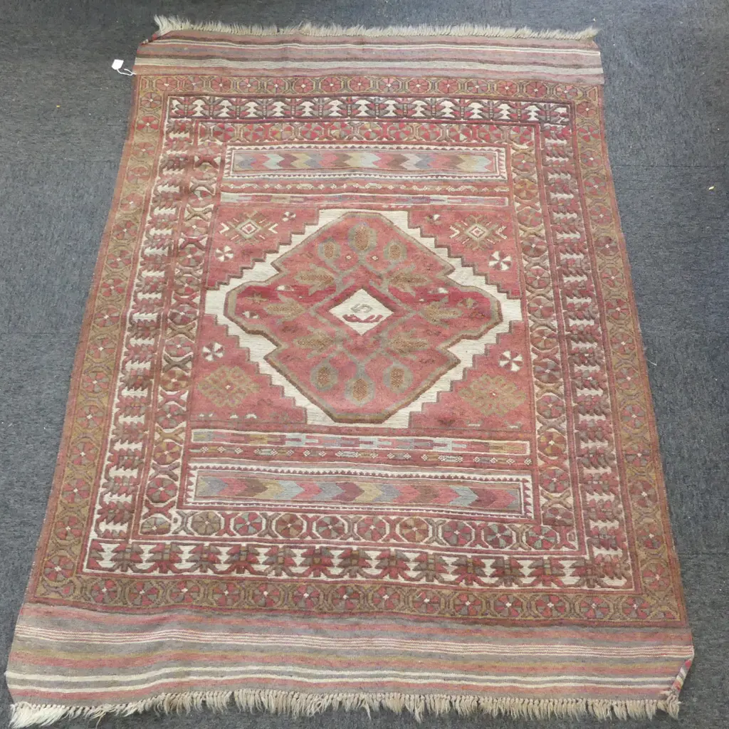 HAND KNOTTED ALL WOOL RUG 1770x1270mm Image 1++
