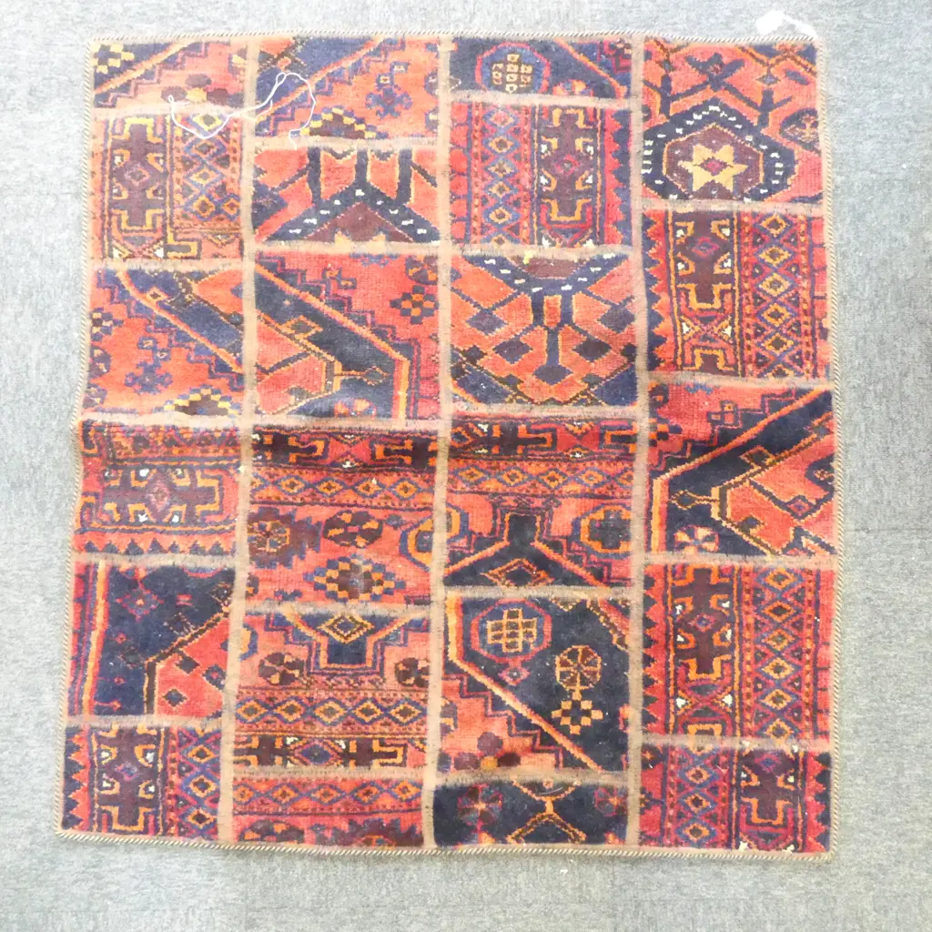 PERSIAN PATCHWORK RUG 1170x1080mm Image 1++