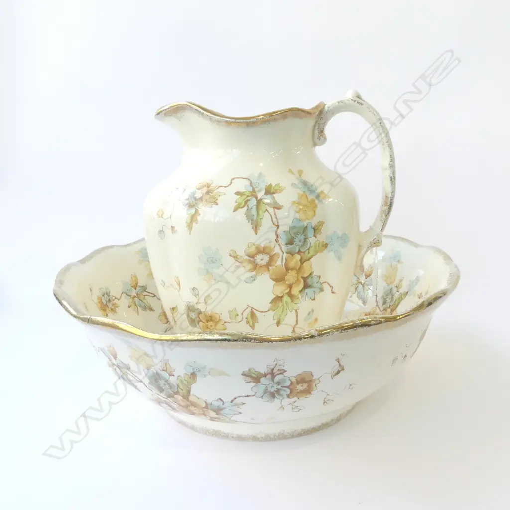 EDWARDIAN JUG  H300MM & BASIN BOWL AF DIA370MM Image 1++
