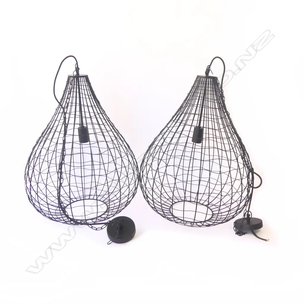 PR MODERN BLACK WIRE LIGHT FITTINGS H.670mm Image 1++