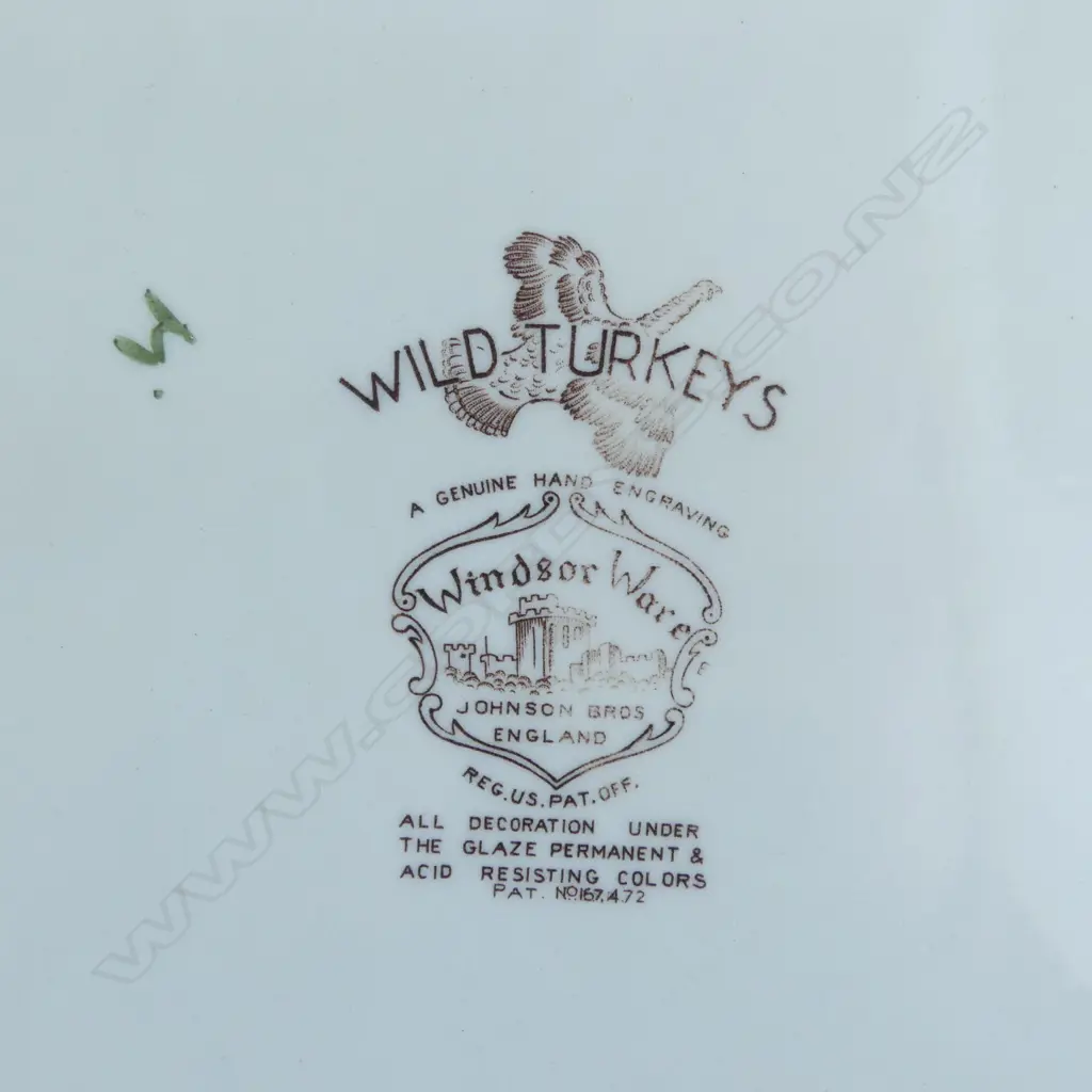 JOHNSON BROS. LGE ASHETE 'WILD TURKEYS' PATTERN W.510mm Image 1++