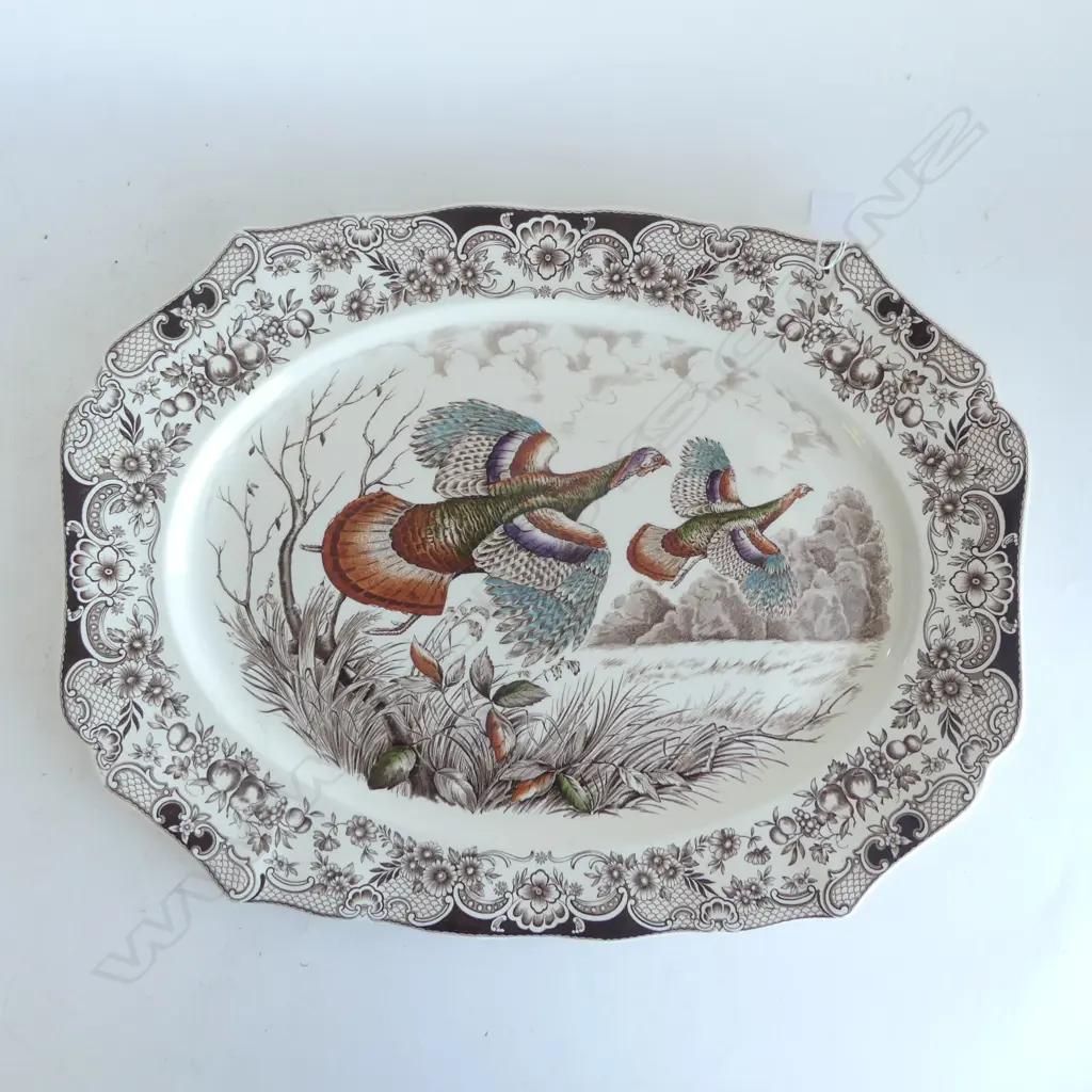 JOHNSON BROS. LGE ASHETE 'WILD TURKEYS' PATTERN W.510mm Image 1++