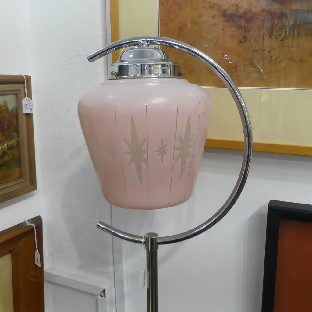  DECO FLOOR LAMP; IN WORKING CONDITION H1558MM Image 1++