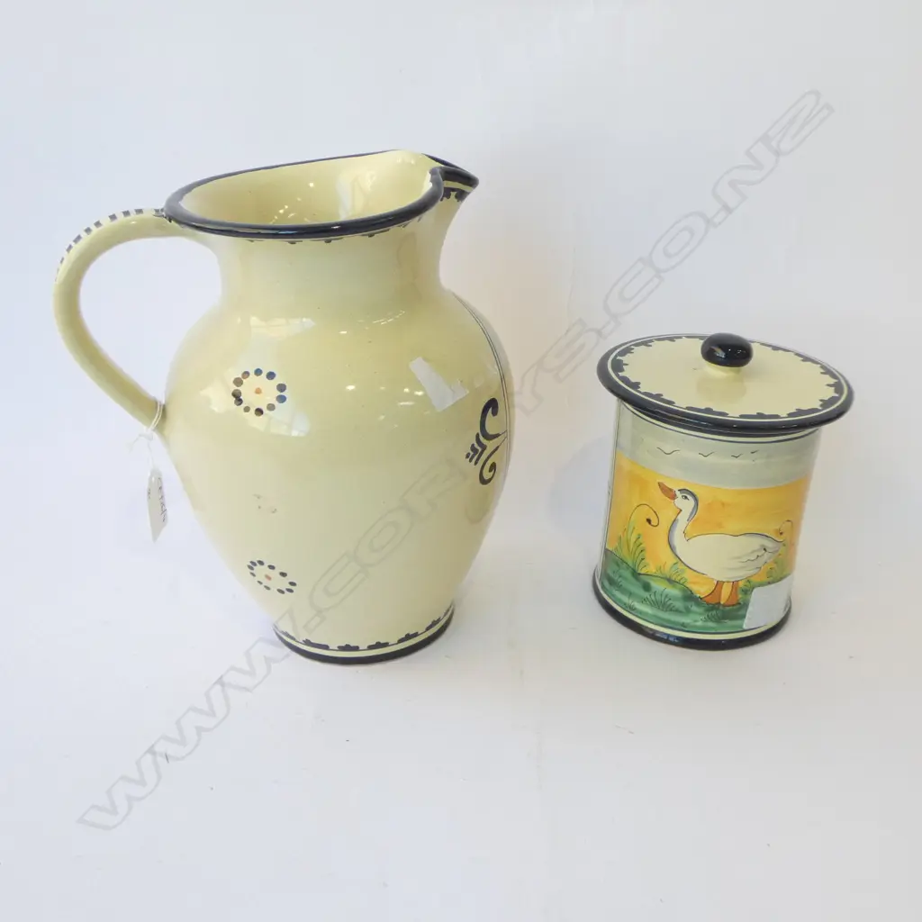 ITALIAN CORSO DE FIORI JUG H.250mm & LIDDED CONTAINER Image 1++