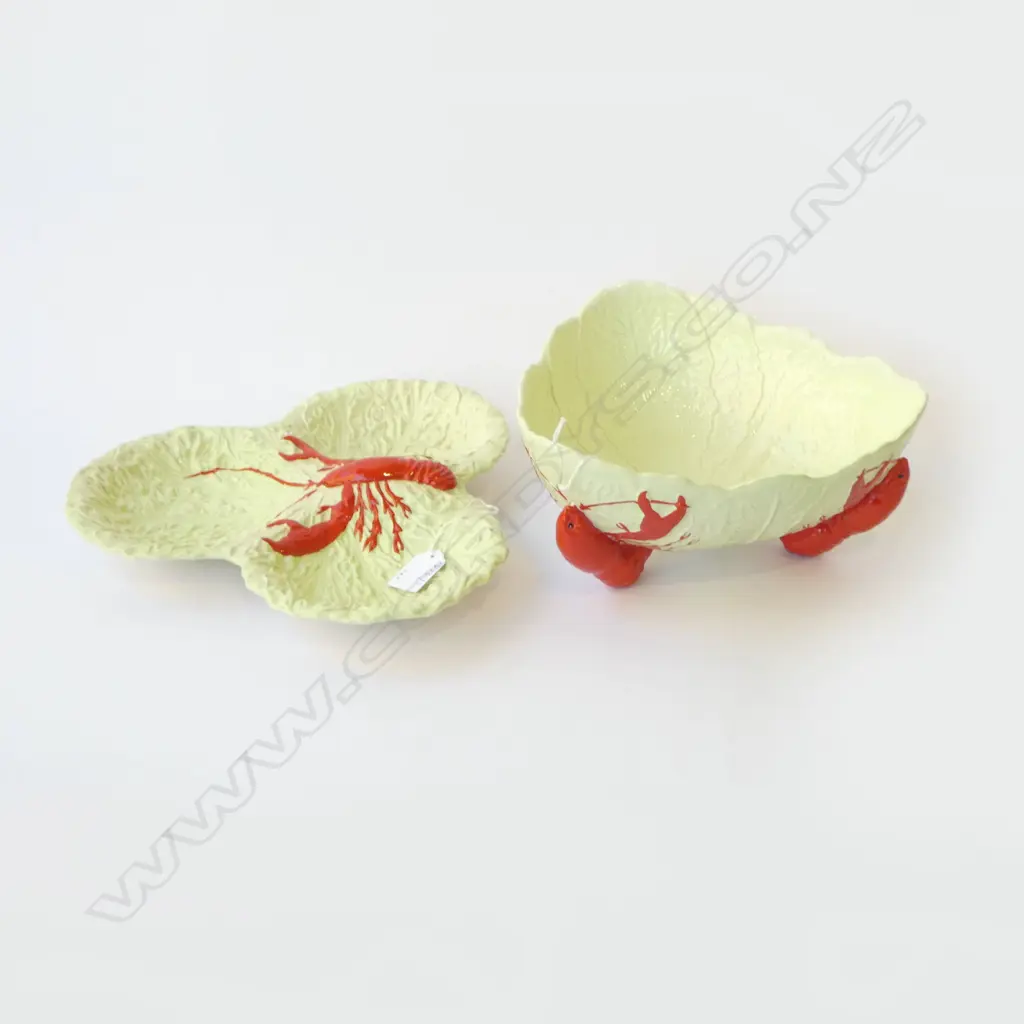 CARLTONWARE LOBSTER PAT SERVING PLATTER DIA280MM & MATCHING SALAD BOWL H120MM Image 1++