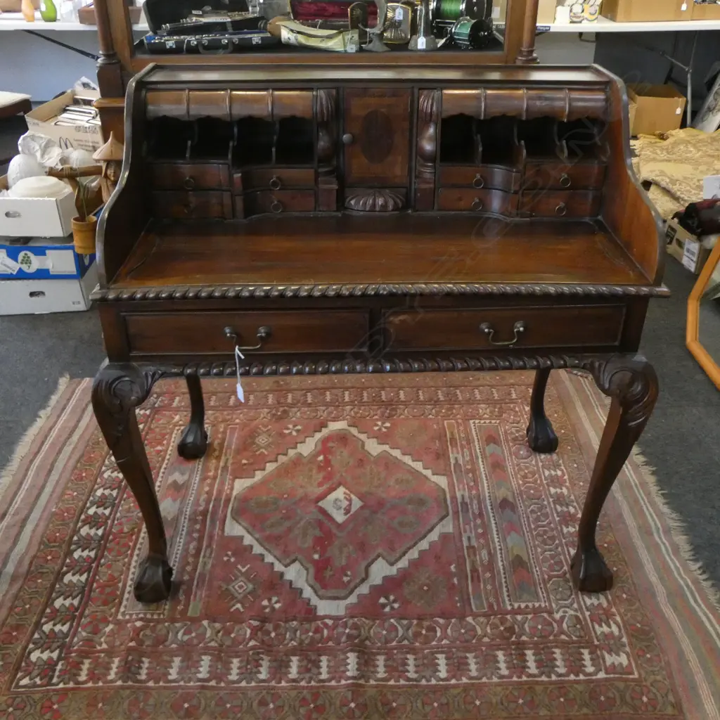 REPRODUCTION MAHOGANY DESK 1070x610x1040mm Image 1++