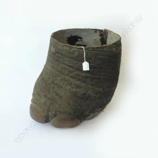 c1900 ELEPHANTS FOOT RUBBISH BIN? H.360mm