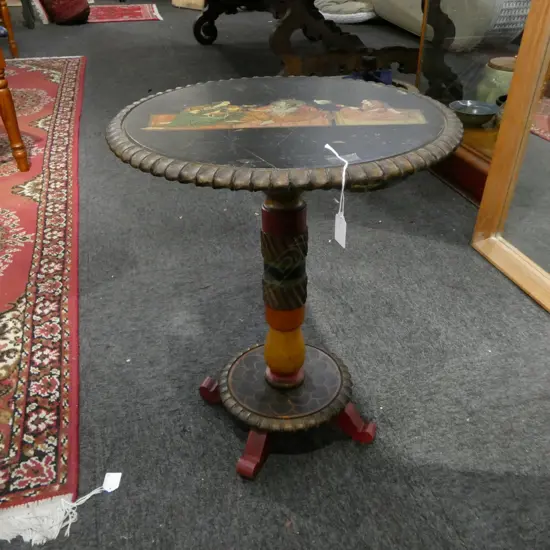INDIAN SIDE TABLE H.540mm, 460mm dia