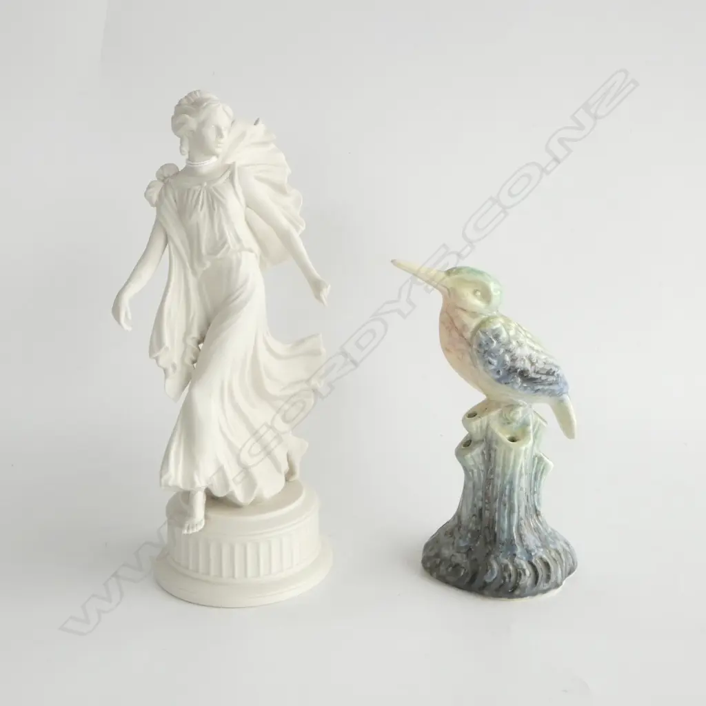 WEDGWOOD 'THE DANCING HOURS' FIGURINE H.240mm + KINGFISHER (ENGLAND) Image 1++