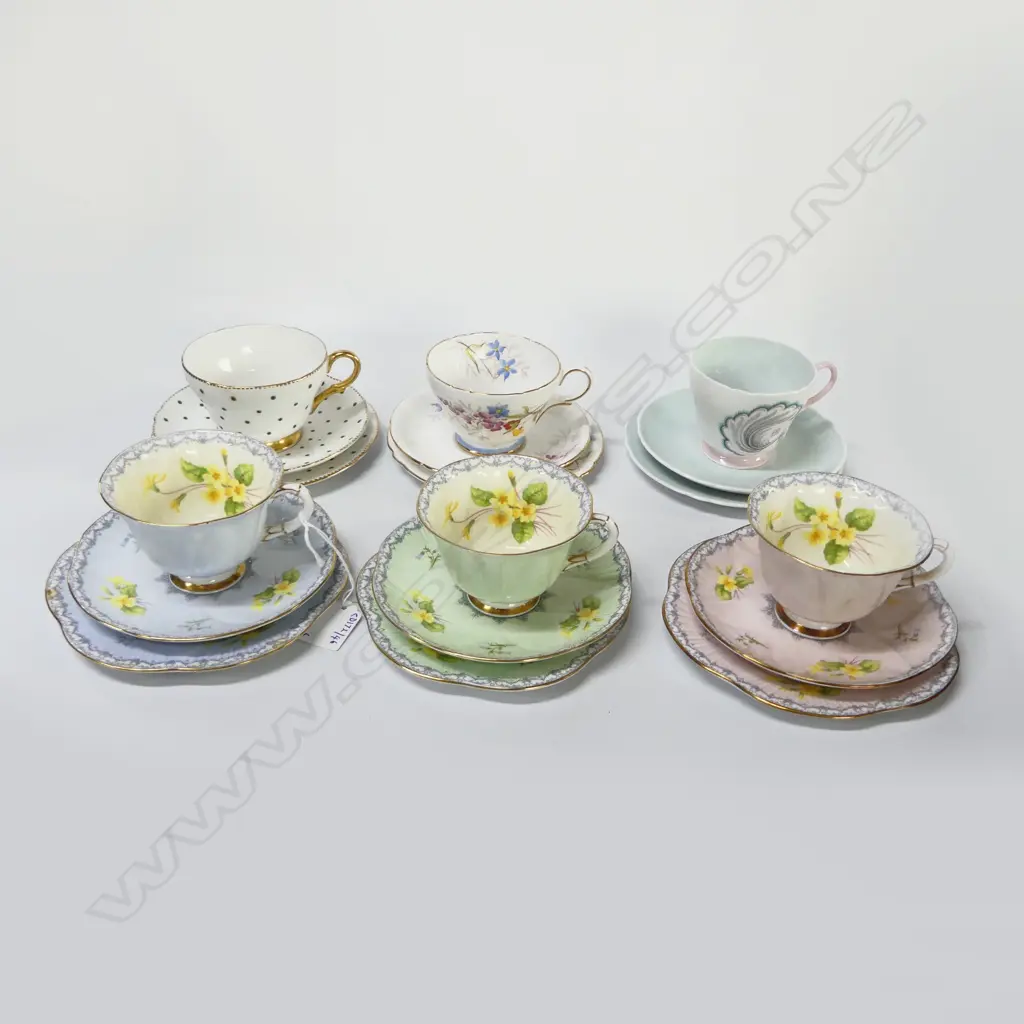 6 SHELLEY CHINA CSPS MIXED PATS Image 1++