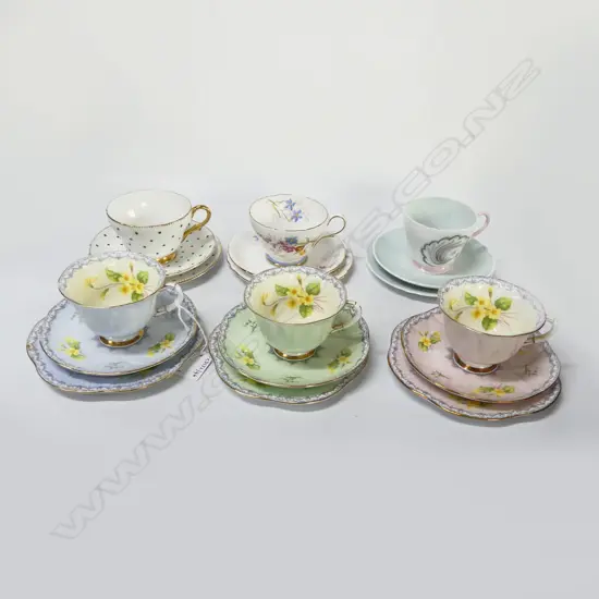 6 SHELLEY CHINA CSPS MIXED PATS