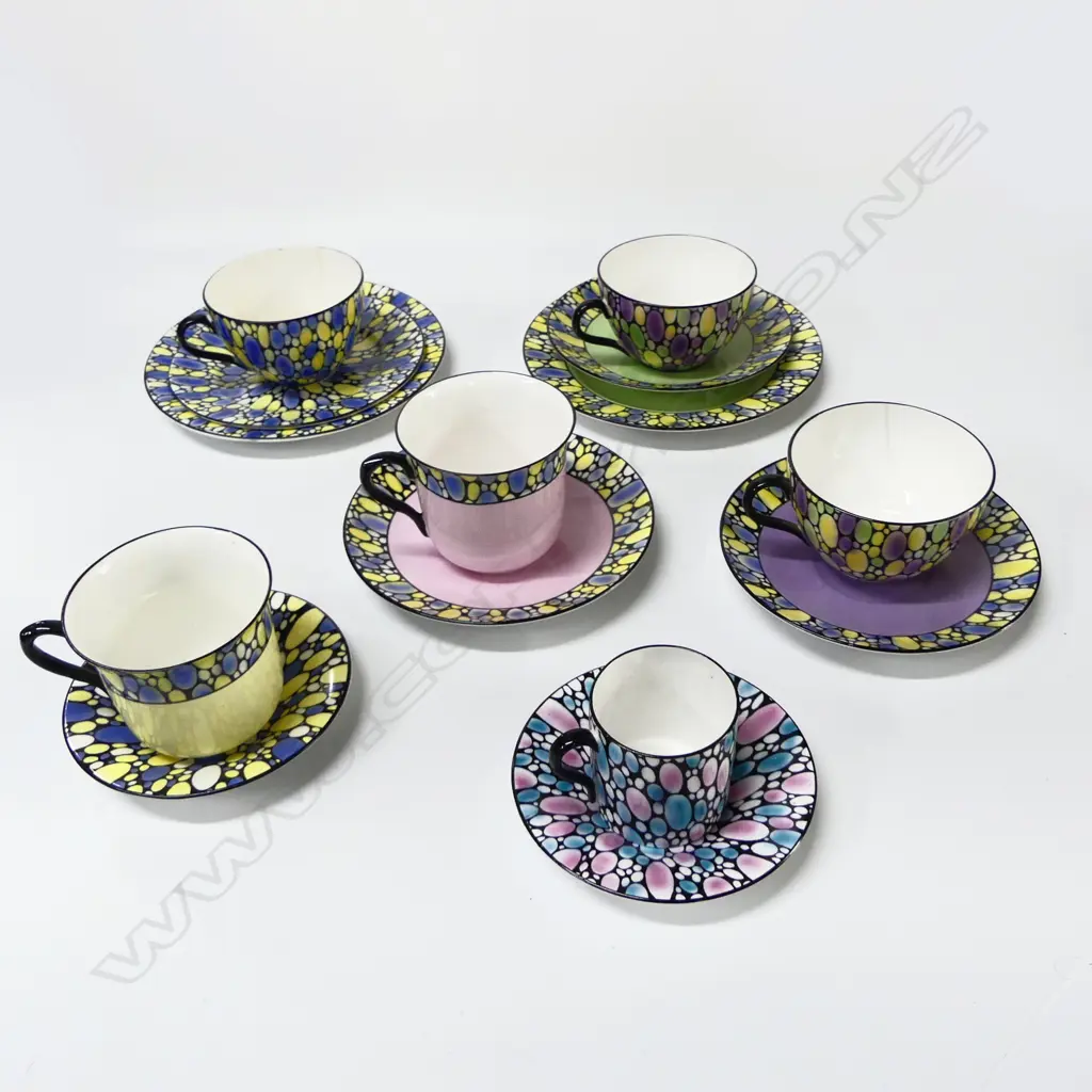 COLLECTION OF OILY PATTERN SHELLEY CHINA SOME FAULTS Image 1++