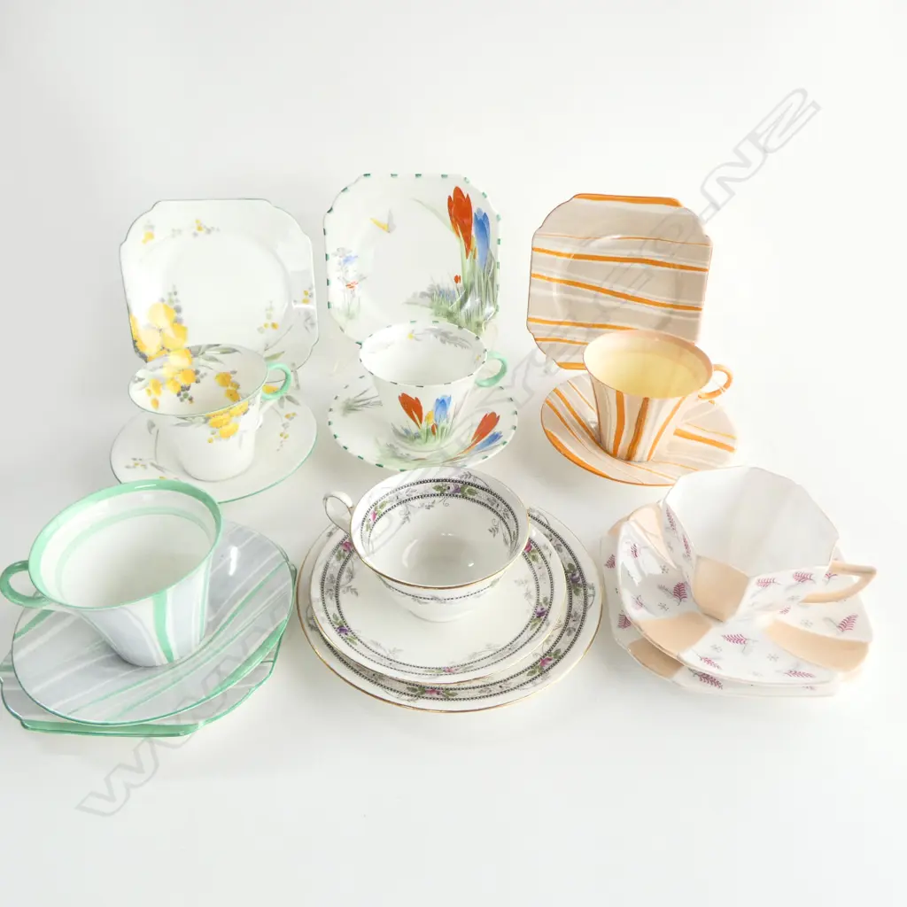 6 SHELLEY CHINA CSPS MIXED PATS Image 1++