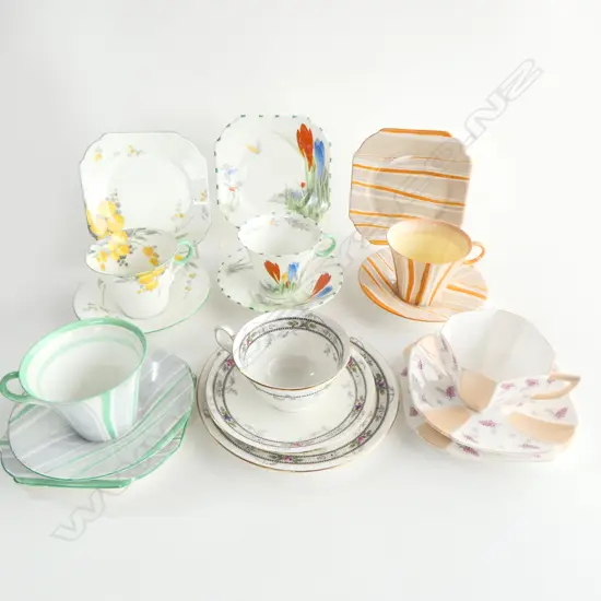 6 SHELLEY CHINA CSPS MIXED PATS