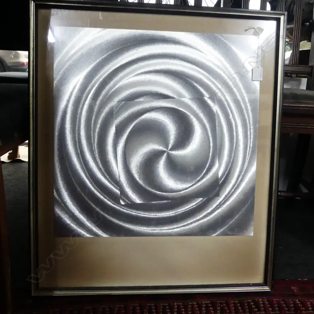 MODERN FRAMED ARTWORK SIGNED P DURMIT Image 1++